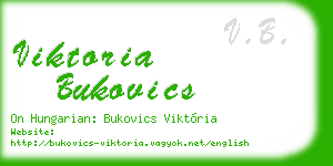 viktoria bukovics business card